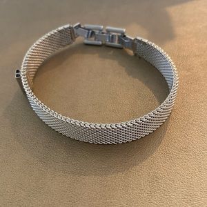 KEEP collective silver mesh charm bracelet